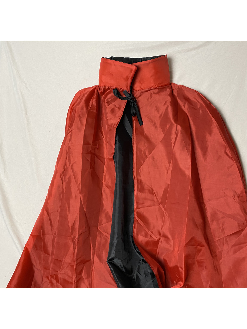 Red and black Halloween costume cape for Devil Witch Vampire